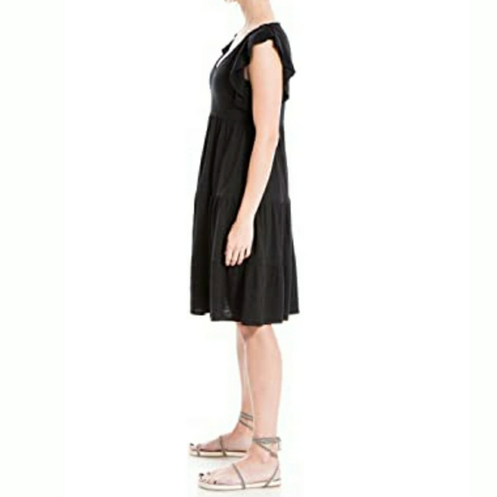 🆕️Max Studio Jersey Ruffle Sleeve Tiered Dress - Picture 2 of 10